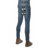 范思哲VJ 牛仔裤 男士 Versace 潮牌修身 小脚长裤 77GAB5D0 CDW56