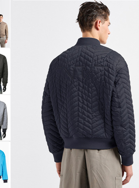 Armani/阿玛尼EA 男士时尚休闲棉保暖2面穿夹克外套 6D1B71 1NUAZ