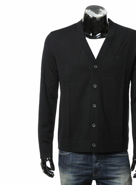 Calvin Klein CK 卡尔文克雷恩男士保暖纯羊毛开衫毛衣LV04LB306G