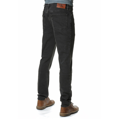 CK男黑色水洗长裤牛仔裤