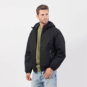 6DZB26 Armani ZN5NZ 时尚 休闲保暖连帽棉夹克外套 阿玛尼AX 男士