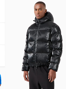 Armani/阿玛尼EA7 男士时尚加厚保暖连帽棉夹克外套 6DPB34 PNHMZ