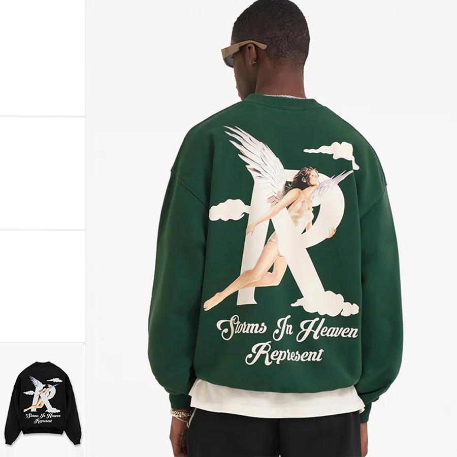 REPRESENT男士套头圆领卫衣