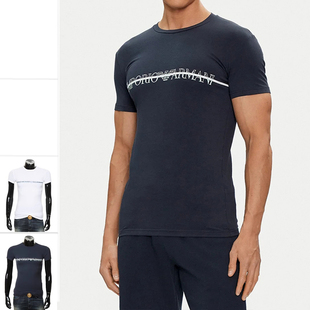 时尚 鹰标修身 弹力运动短袖 Armani 111035 男士 T恤 4R729 阿玛尼EA