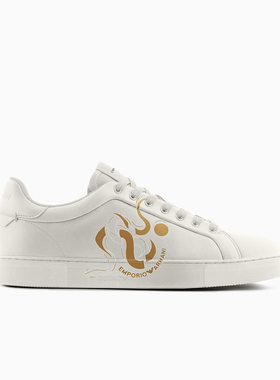 Armani/阿玛尼EA 男士时尚简约真皮低帮休闲鞋 EM000220 AF13982