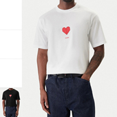 Boss红标 T恤 男士 Hugo 时尚 爱心印花圆领短袖 50553429 10272987