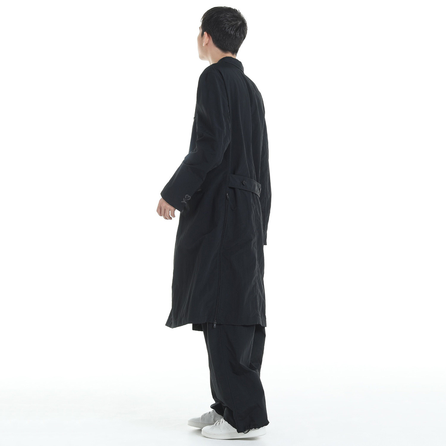 Y3 Y-3 海外直邮 男士潮牌长款风衣时尚休闲简约夹克外套 KC8385