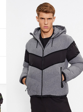 Armani/阿玛尼EA7 男士时尚加厚保暖连帽棉夹克外套 6RPB06 PN1BZ