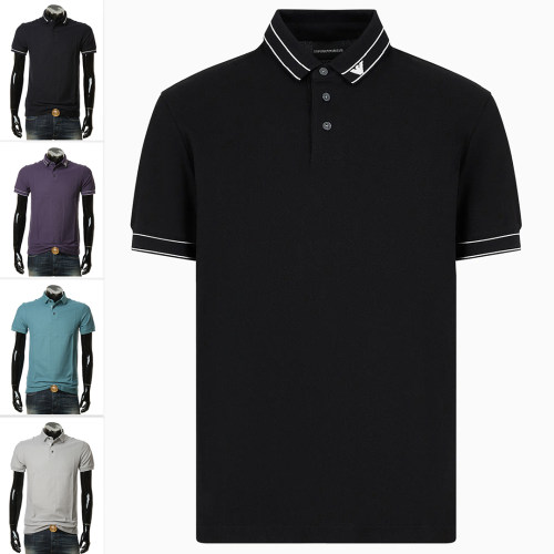 Armani/阿玛尼纯棉短袖POLO衫男