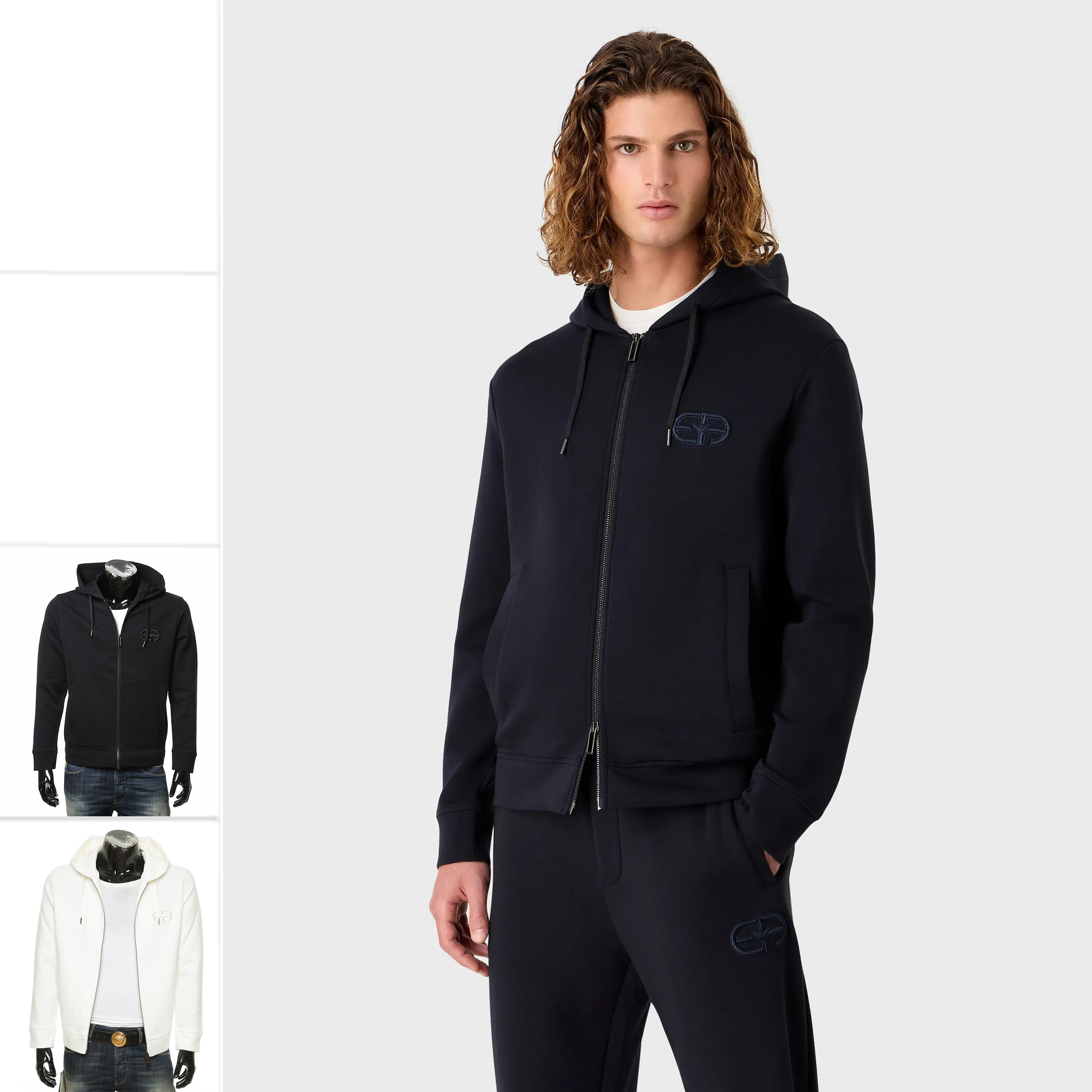 Armani/阿玛尼开衫连帽卫衣男