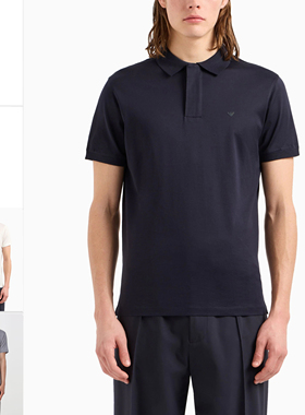Armani/阿玛尼EA 男士商务休闲鹰标短袖POLO衫 EM000080 AF10094