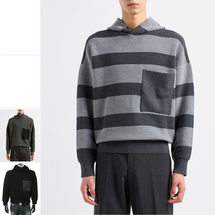 阿玛尼EA 6D1MXL 男士 休闲保暖连帽毛衣 1MKAZ 时尚 Armani