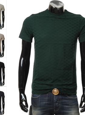 Armani/阿玛尼EA 男士满印鹰标休闲短袖圆领T恤 8N1TL7,1JHWZ