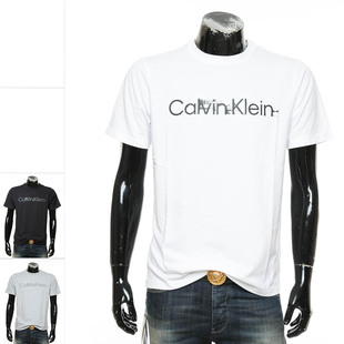 Klein Calvin 圆领T恤 休闲短袖 GMS3K110 卡尔文克雷恩 男士