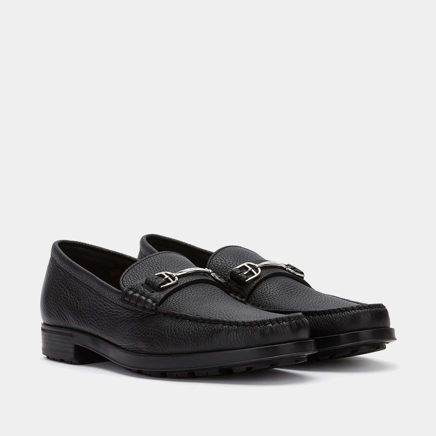 Bally/巴利男士英伦商务休闲高跟一脚蹬真皮皮鞋 595702 23174