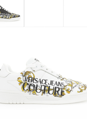 Versace/范思哲VJ 男士奢华巴洛克印花低帮休闲鞋 78YA3SD1 ZPB17