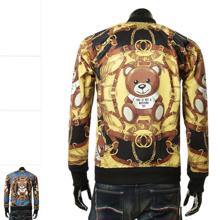moschino/莫斯奇诺正品 新款 男士土豪印花小熊夹克 J1705 5229