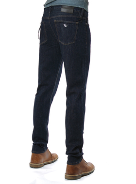 Armani/阿玛尼EA 男士时尚鹰标原色修身长裤牛仔裤 8N1J75 1DQJZ