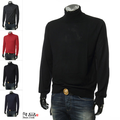 男士海外直邮高领保暖毛衣