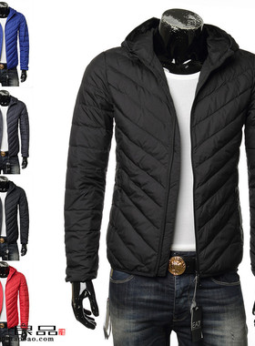 Armani/阿玛尼EA7 男士保暖连帽羽绒服外套 8NPB09 PNE1Z