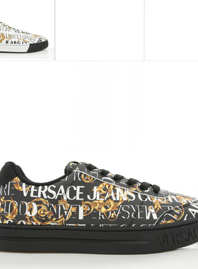 Versace/范思哲VJ 男士潮牌奢华印花低帮休闲鞋 76YA3SK6 ZPA60