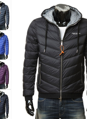 Armani/阿玛尼AX 男士秋冬保暖连帽夹克外套羽绒服 8NZB53 ZNW3Z