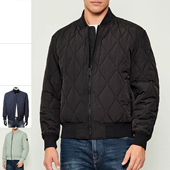 Boss橙标 男士 休闲菱格纹保暖棉夹克外套 Hugo 50543619 10255052