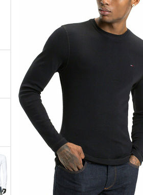 Tommy Jeans 汤米·希尔费格 男士时尚修身长袖T恤 DM0DM04409