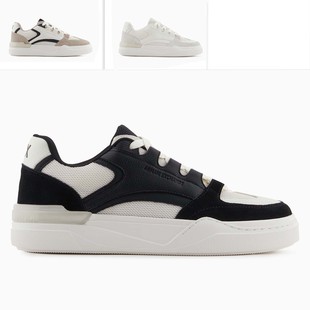 Armani/阿玛尼AX 男士潮流拼色时尚男鞋板鞋低帮鞋 XUX259 XV953