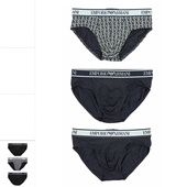 阿玛尼EA 112132 男士 鹰标3件装 Armani 内裤 时尚 三角裤 4R717