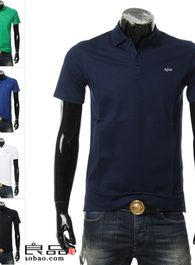 PAUL & SHARK鲨鱼正品 男士短袖polo衫夏季休闲翻领上衣 C0P1013