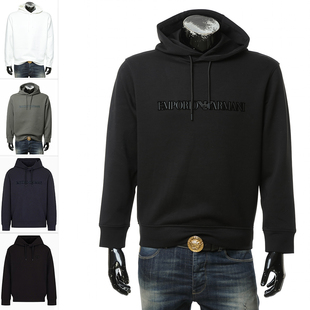 阿玛尼EA 6D1M94 男士 休闲鹰标套头连帽卫衣 1JHSZ 时尚 Armani