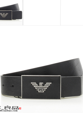 Armani/阿玛尼 EA 鹰标男士时尚真皮皮带腰带 Y4S196 YDC0G