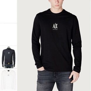 时尚 男士 休闲圆领简约长袖 T恤 AF12308 Armani XM000364 阿玛尼AX