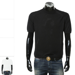 Armani/阿玛尼EA 男士时尚休闲鹰标针织短袖EM000672 AF13907
