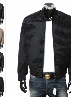 Armani/阿玛尼EA 男士鹰标2面穿保暖外套羽绒服EM003783 AF19870