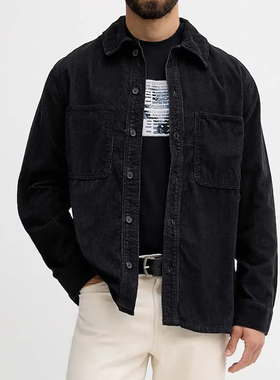 Armani/阿玛尼AX 男士潮牌时尚牛仔长袖衬衫 XM001588 AF18825