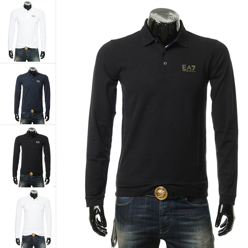Armani/阿玛尼EA7 海外直邮男士修身简约长袖POLO衫8NPF05 PJM5Z