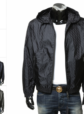 Armani/阿玛尼 AX 男士时尚休闲连帽夹克外套 XM001582 AF16628