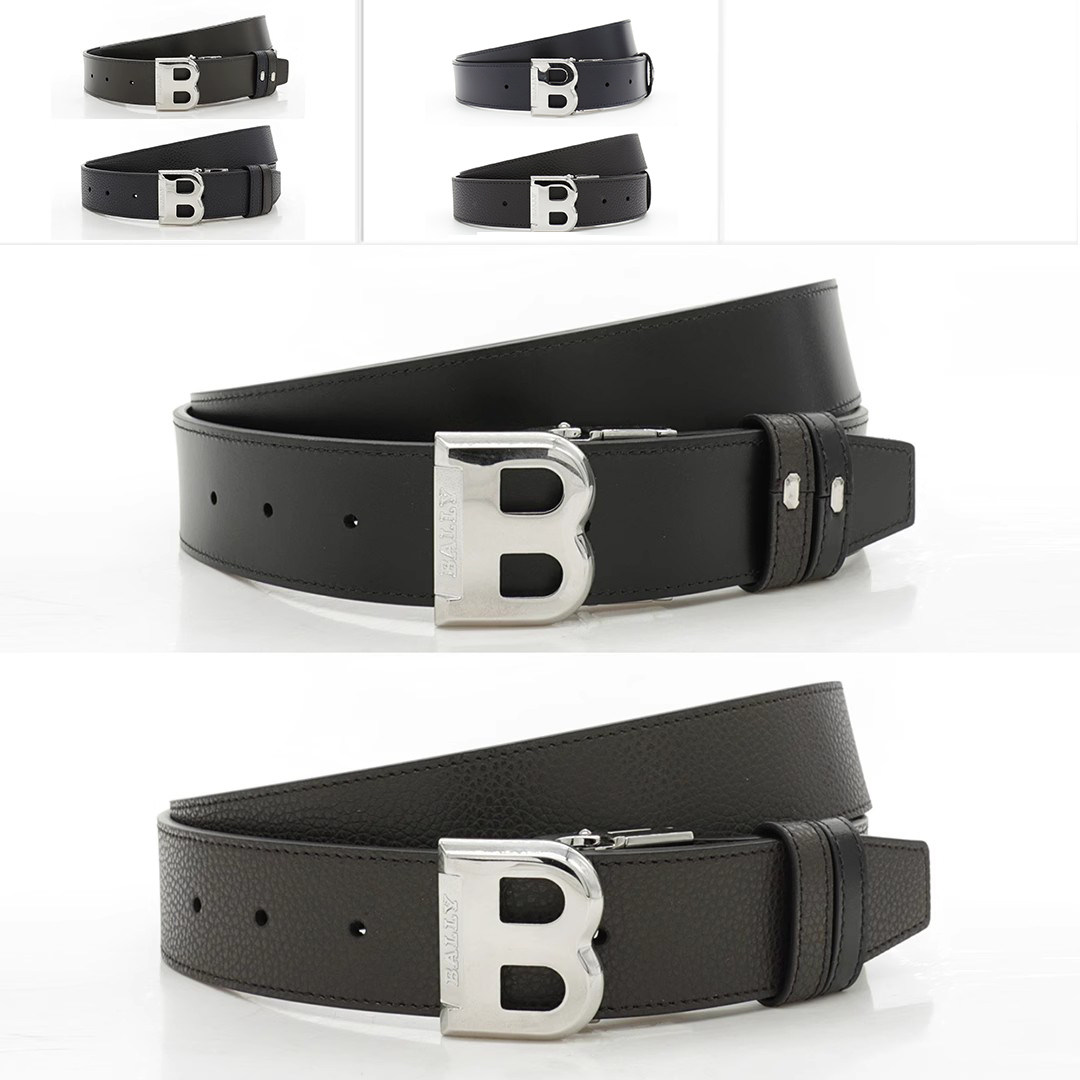 Bally/巴利男士2面用真皮皮带