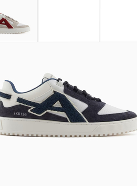 Armani/阿玛尼EA 男士奢潮真皮舒适简约低帮休闲鞋 X4X636,XR330