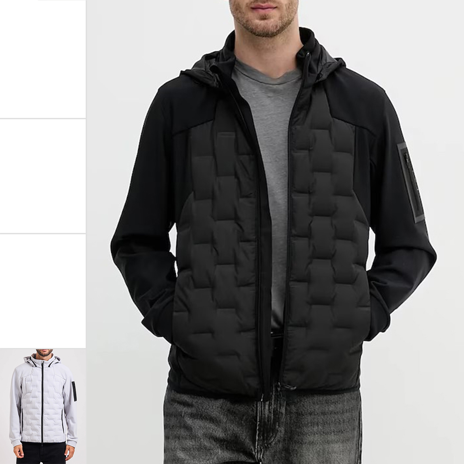 HugoBoss男士连帽羽绒服