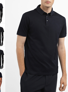 Armani/阿玛尼EA 男士刺绣鹰标商务休闲短袖POLO衫 6R1F87 1JGYZ