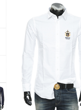 Aeronautica Militare AM空军 男士修身长袖衬衫 242CA1264CT3289