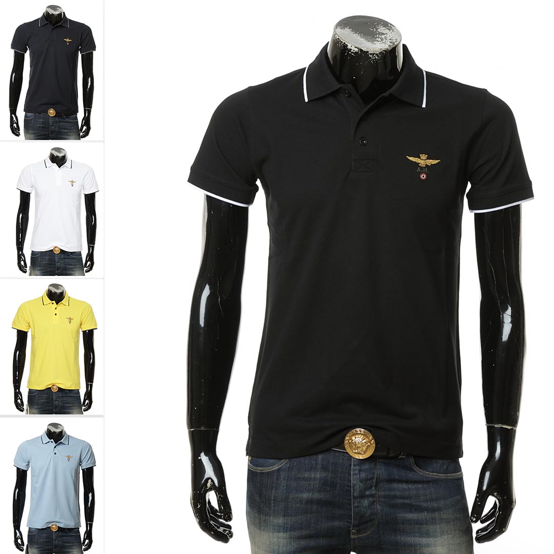 Aeronautica Militare AM空军男士时尚短袖POLO衫 241PO1308P82-封面