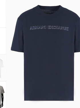 Armani/阿玛尼AX 男士时尚休闲潮牌纯棉短袖T恤6DZTBD ZJ3VZ