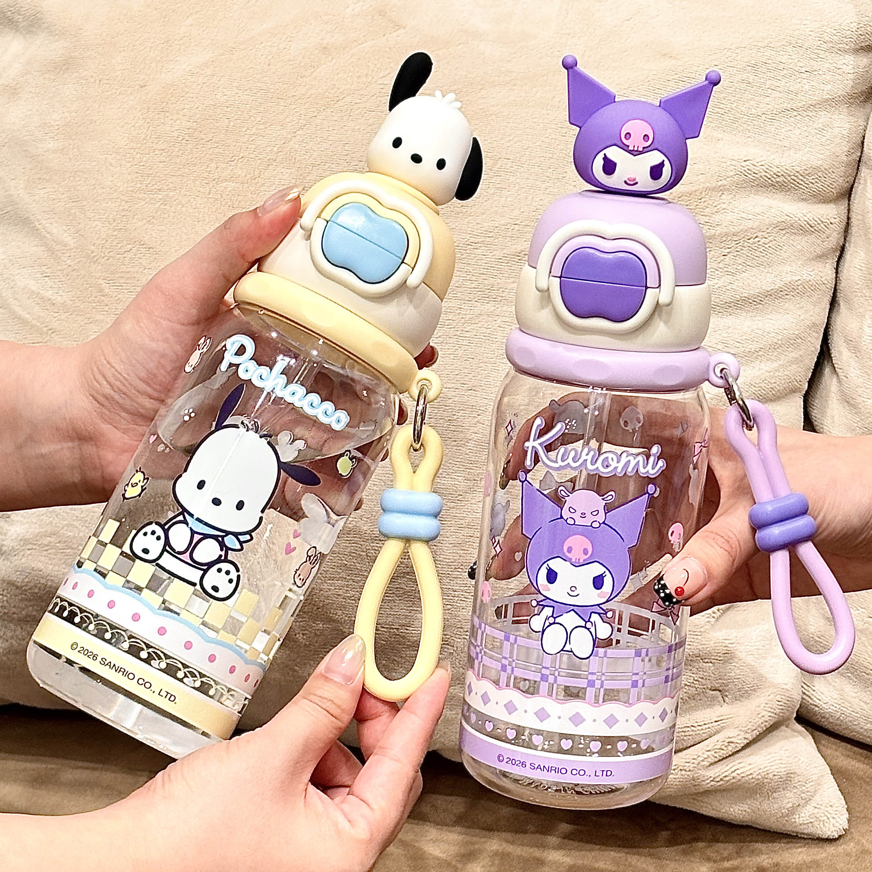 恒度新款水杯子三丽鸥高颜值儿童双饮吸管杯女生塑料杯子上学专用,餐饮具,吸管杯,淘宝优惠券,粉丝福利购,淘宝优惠卷