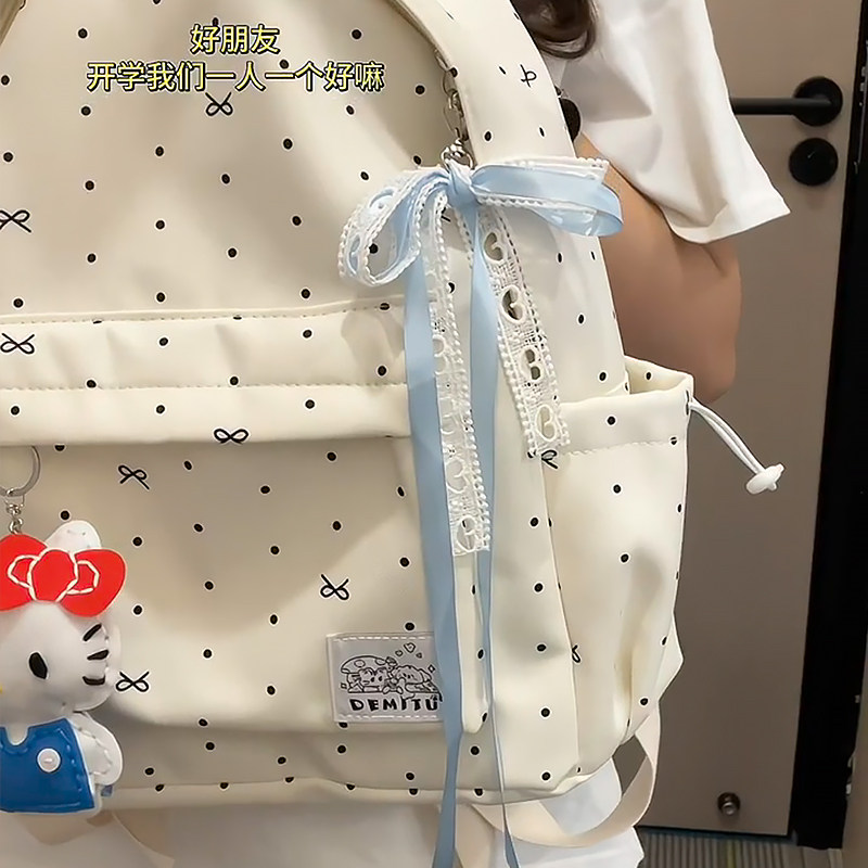蝴蝶结书包挂件高级感韩系芭蕾风图片