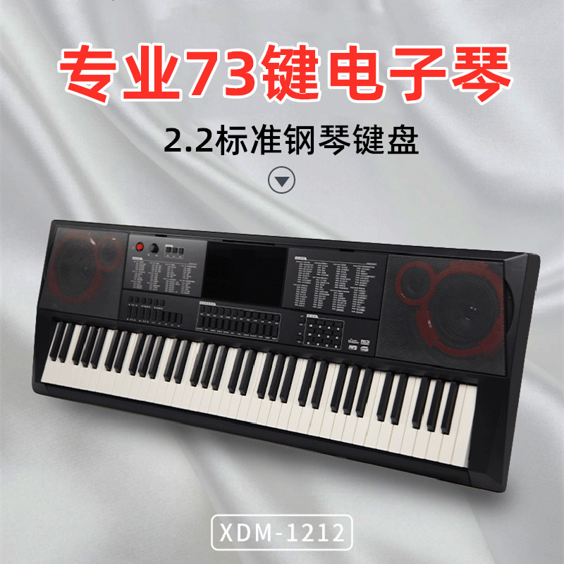 专业73键钢琴键电子琴初学者成年人幼师专用学生练习演出考级乐器