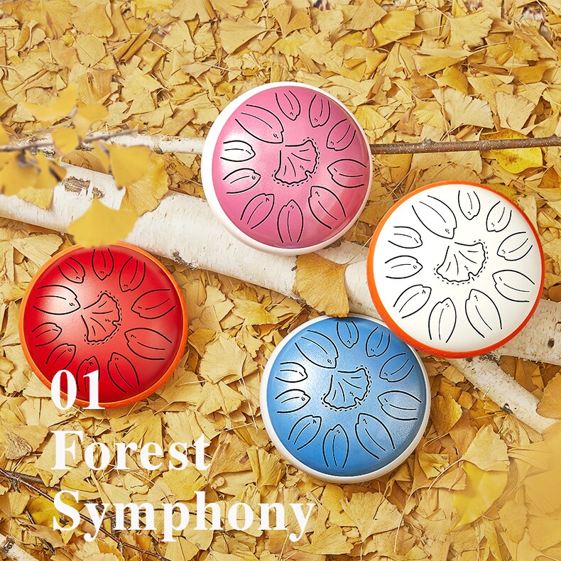 空灵鼓乐器儿童手碟口袋空灵鼓6寸11音初学忘忧鼓钢舌鼓打击乐器